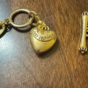 Juicy Couture Gold Heart Charm Necklace